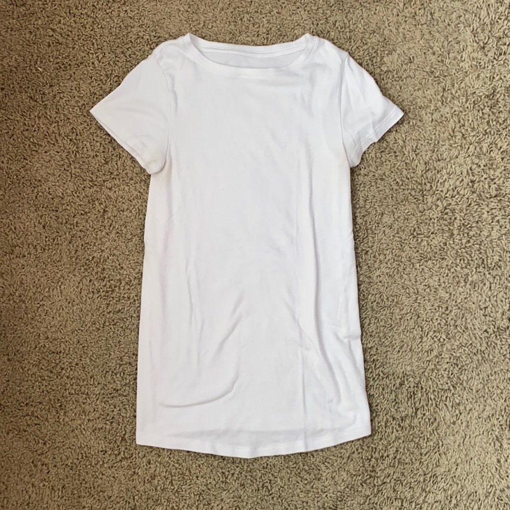 Stretchy White Maternity T